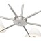 Z-Lite Leila Chandelier, 6-Light, 63 In.W x 10.75 In.H, Brushed Nickel/White Linen 744-63R-BN - alternate 3